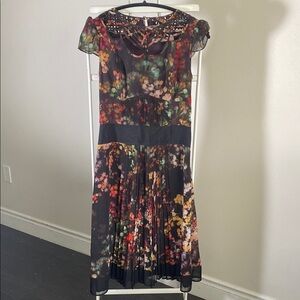 Karen Millen  Floral Midi Dress Fit and Flare